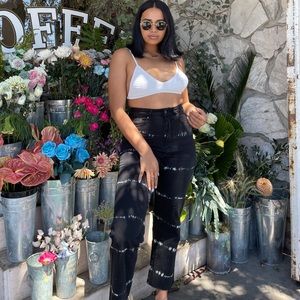 Glassons black tie-dye pants